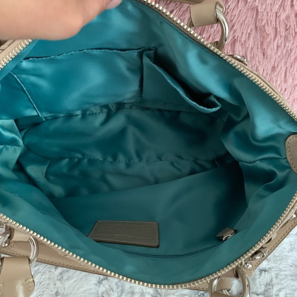LIKE NEW✨Coach taupe Sophia satchel - Picture 7 of 8